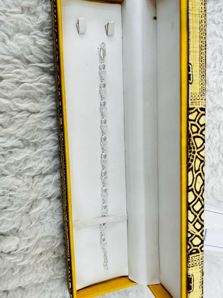 pure silver 925 bracelet wt:4.500gm