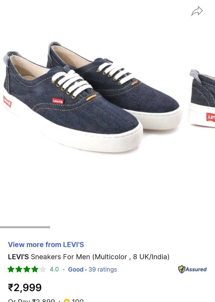 levis denim sneakers