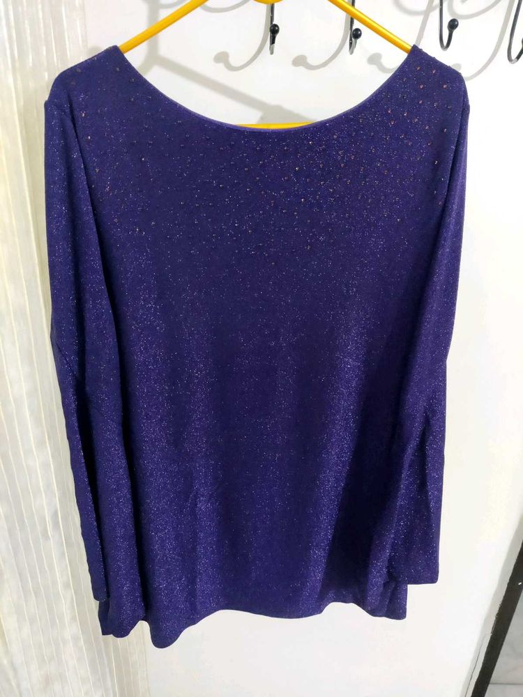 Sparkly Purple Long Sleeve Top