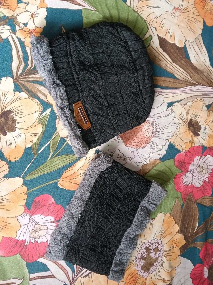 Warm Knit Beanie &amp; Scarf Set