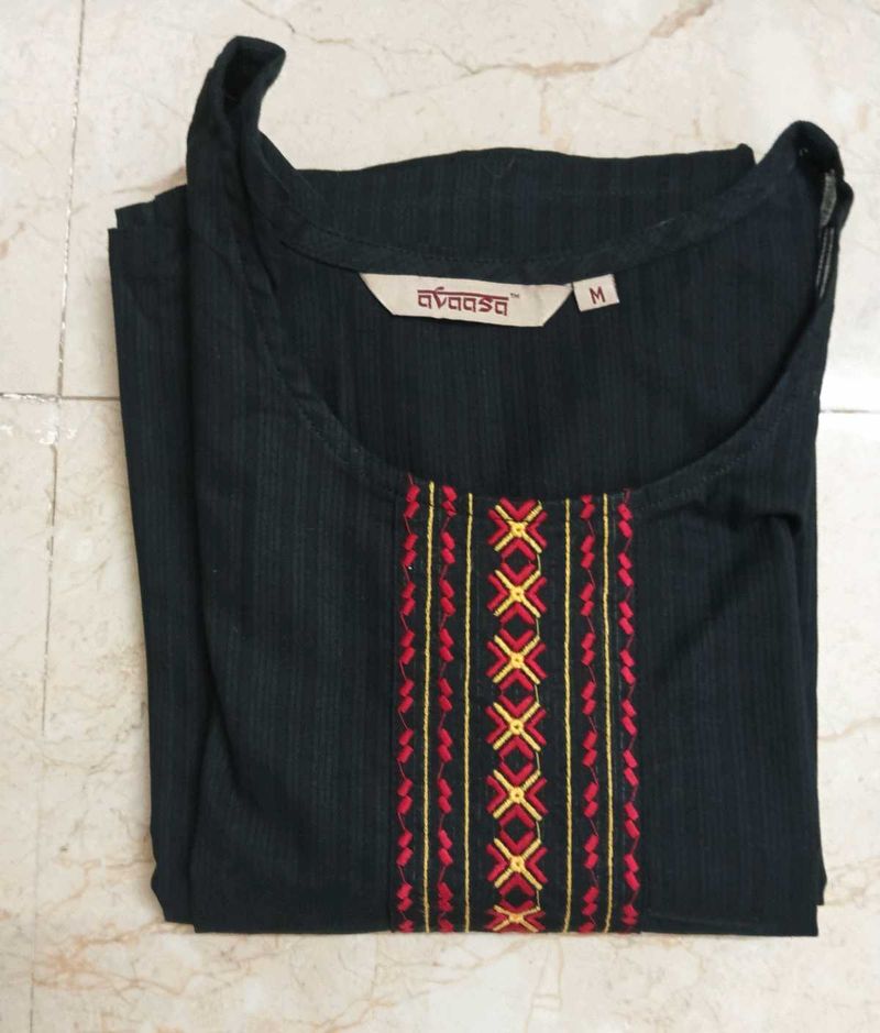 NEW BLACK KURTA