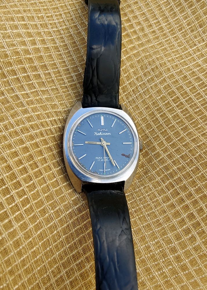 Vintage HMT Kohinoor Mechanical Watch Bluish Dial