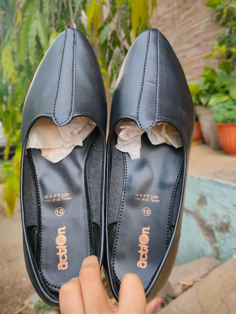 Black Leather Jutti