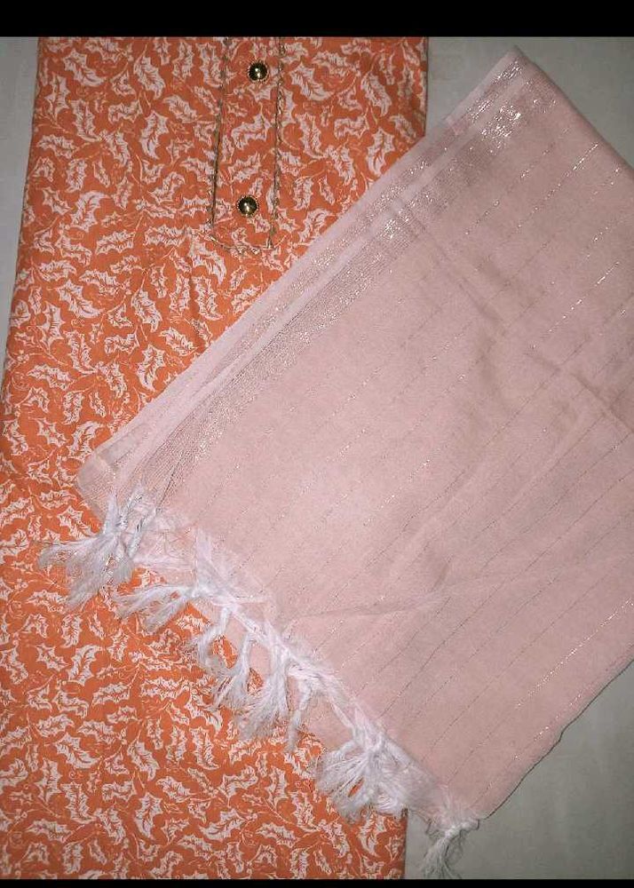 Combo Of 2 Unstitched Salwar Kurta With Dupatta