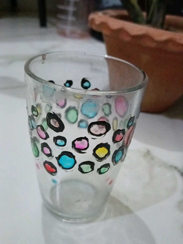 homemade glass painting sample