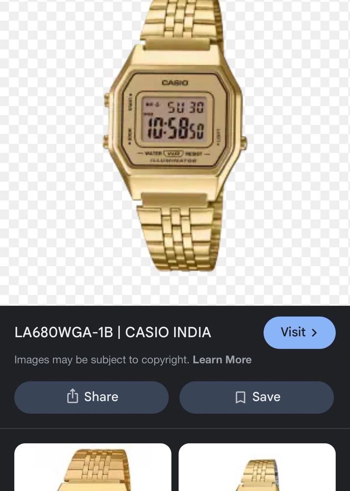 Casio LA680WGA-1B Watch