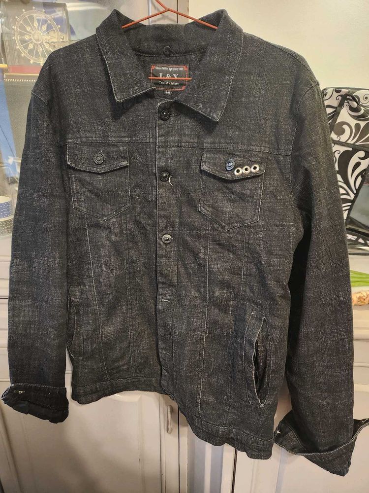 Black Fur Coated Denim Jacket❄️🫶🦋🥺