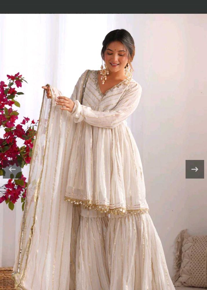 Mal Chanderi Anarkali Suit