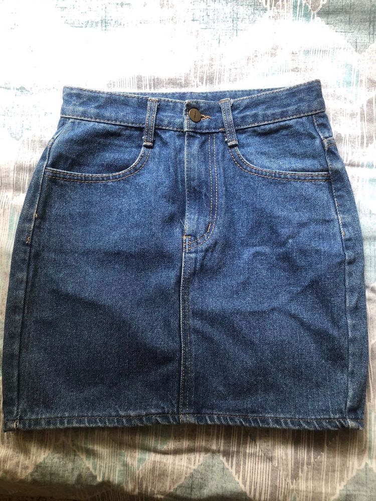 Blue Mini skirt