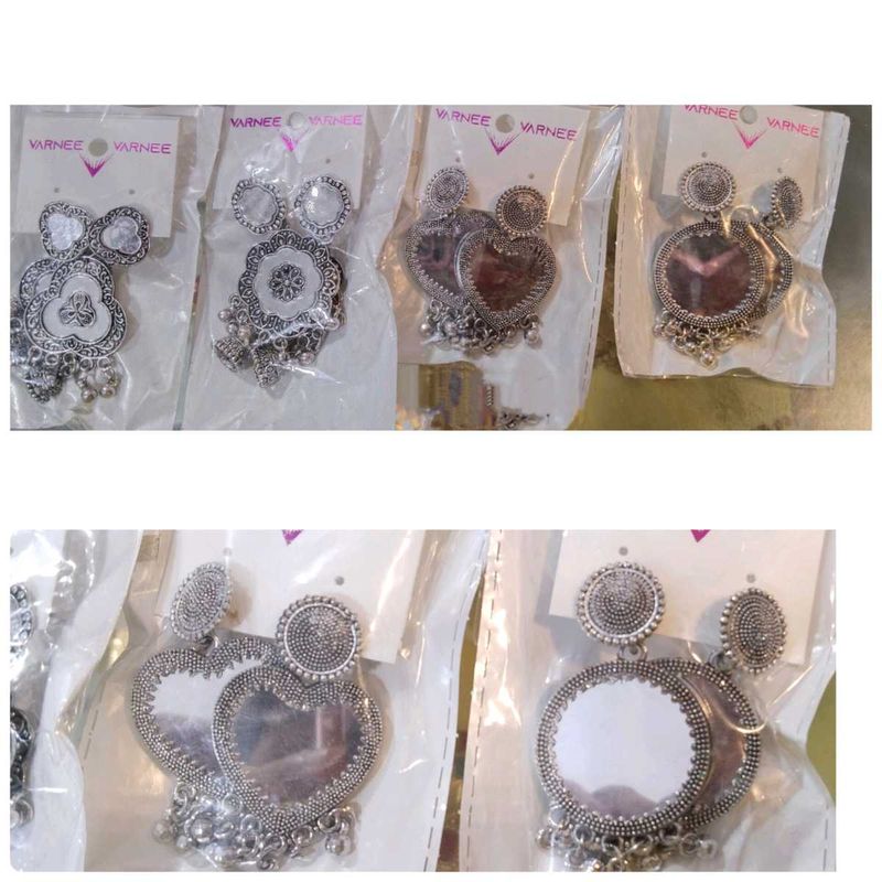 Combo Of 4 Mirror Earrings