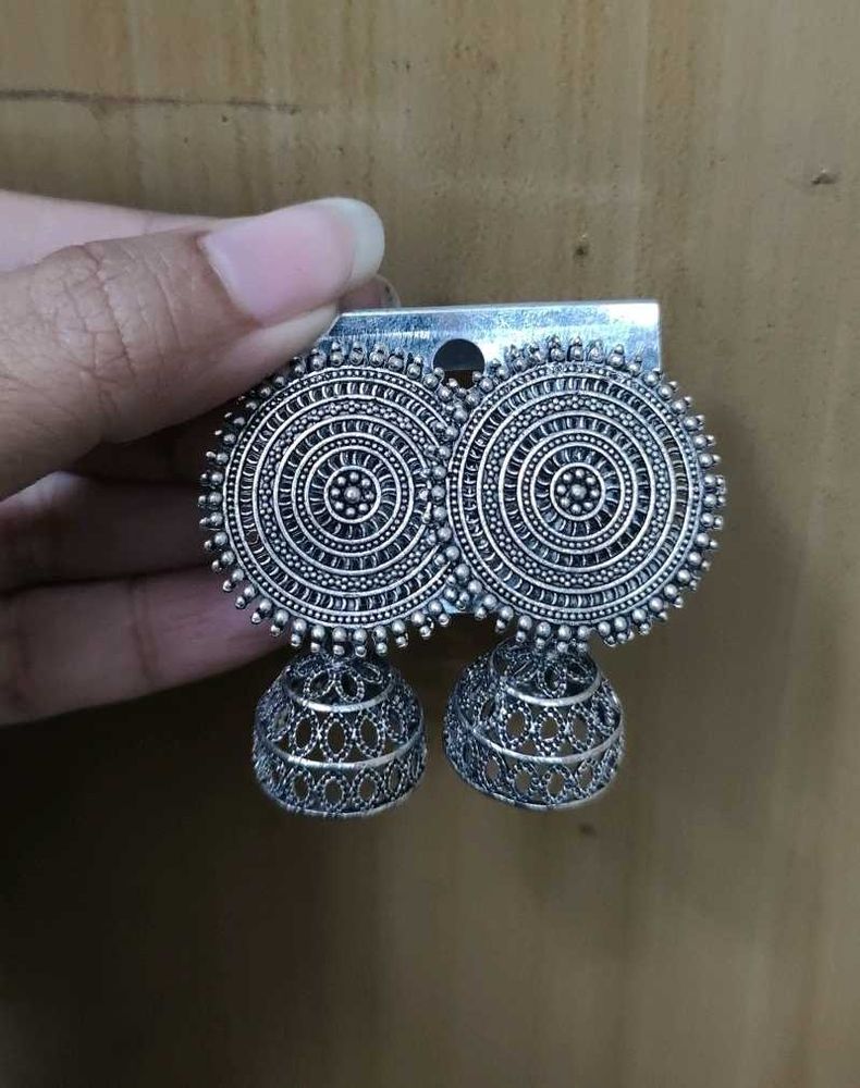 Silver Oxidised Earrings