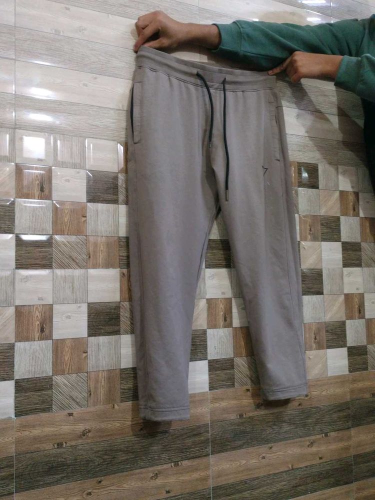 Grey Joggers with Black Drawstring
