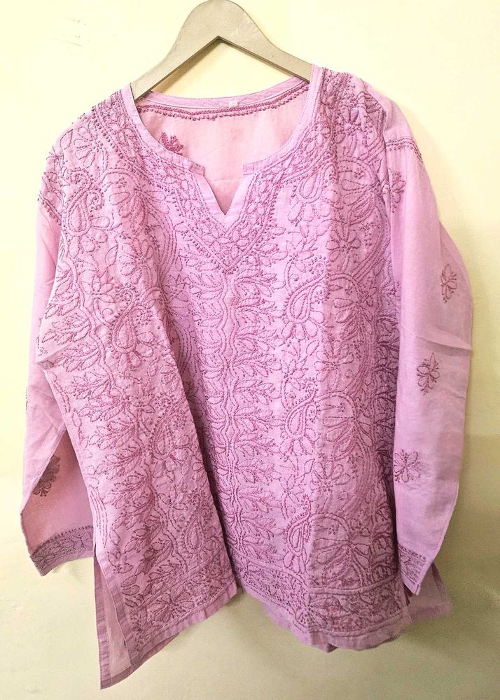 100% Cotton Lucknowi Short Kurta!