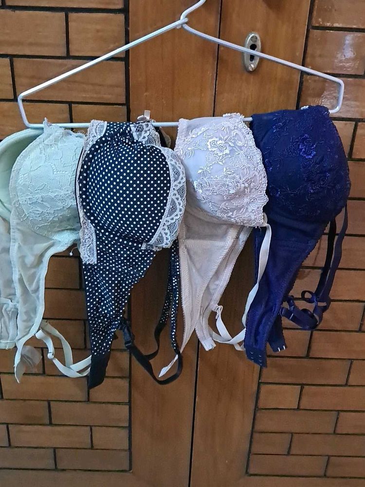 Combo Of Four Premium  Imported Fabric Bra