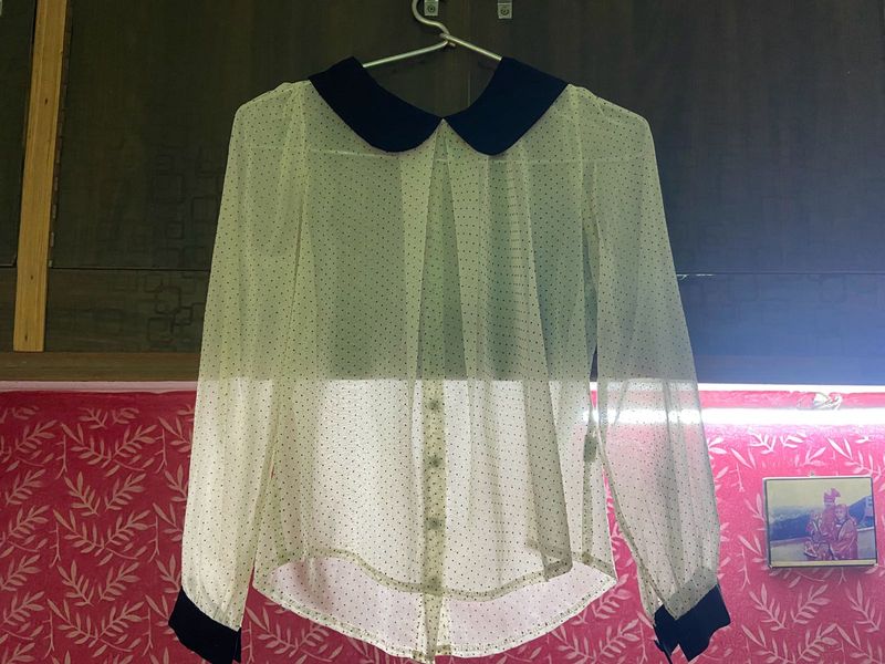 Net Collar Shirt