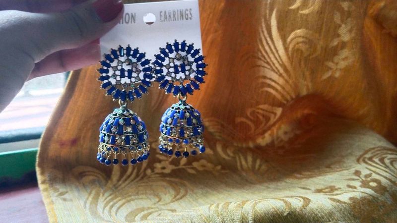 Blue Jhumka