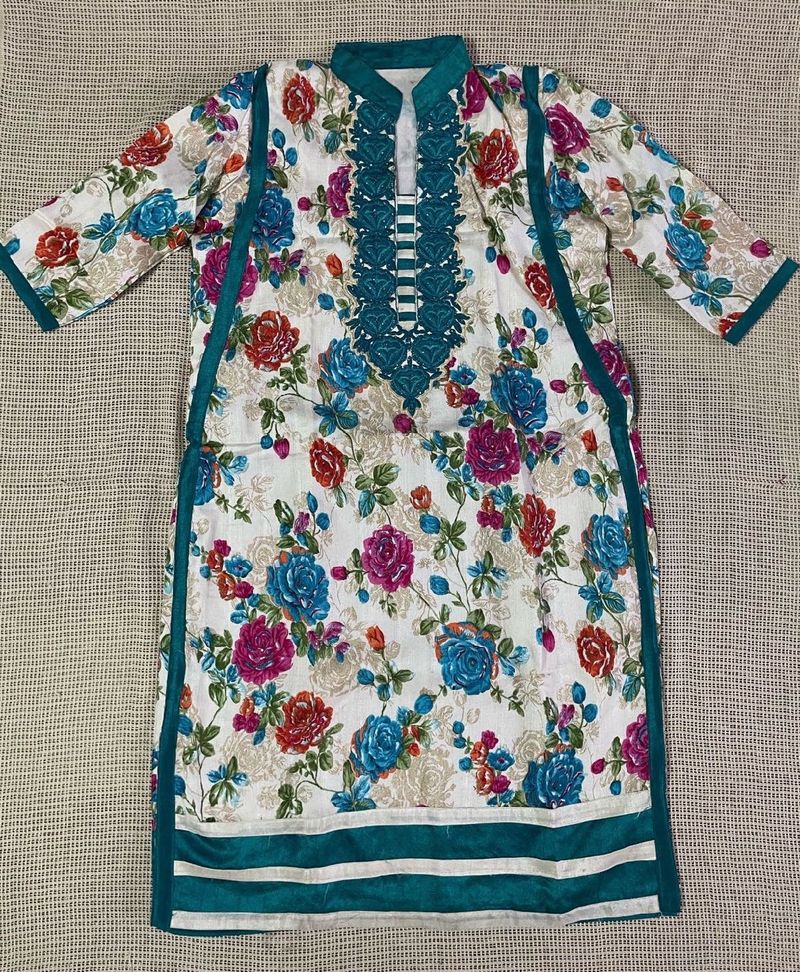 Floral Embroidered Suit Set