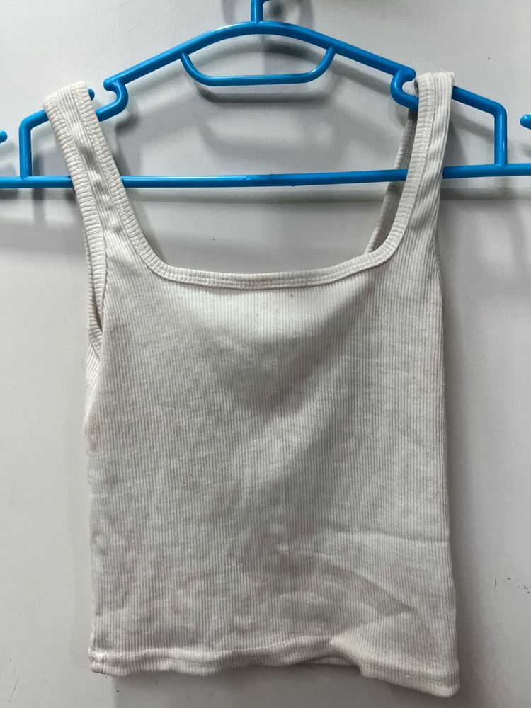 White Crop Top