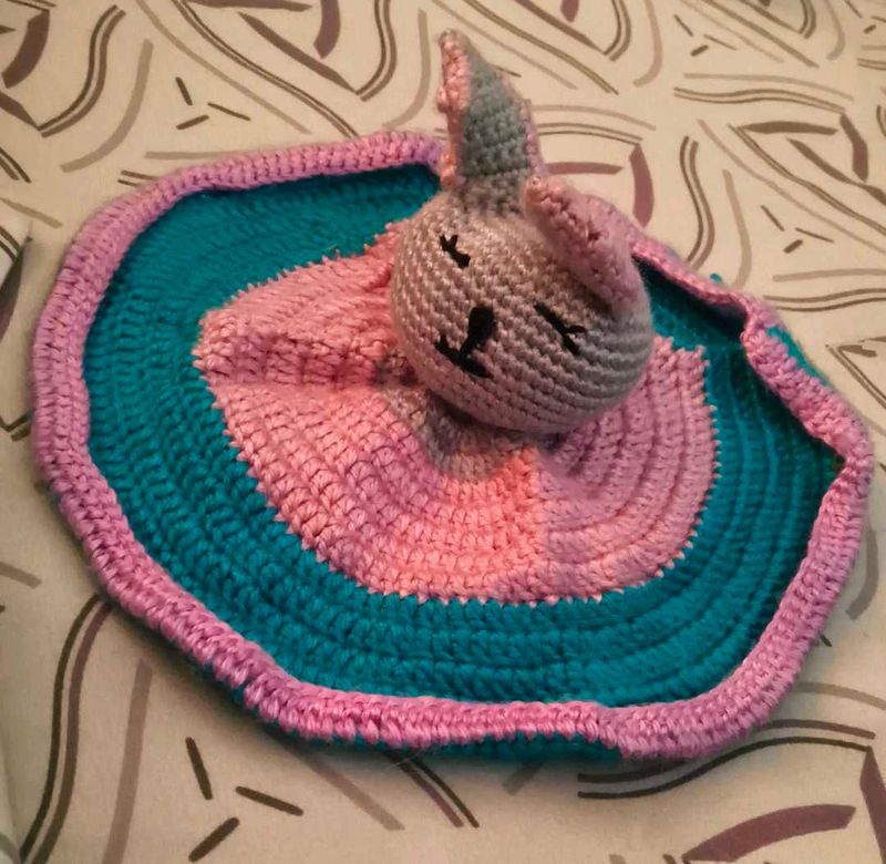 Handmade Crocheted Lovey Blanket