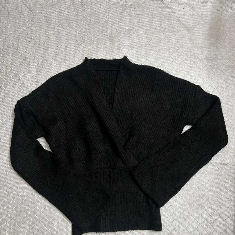 Black Sweater V-neck