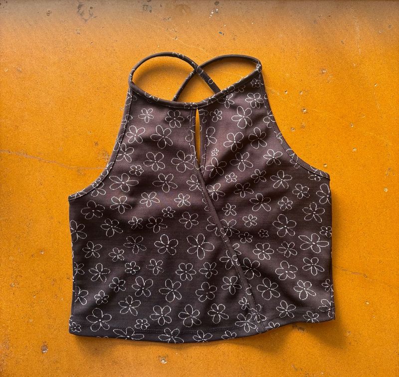 Floral Print Crop Top