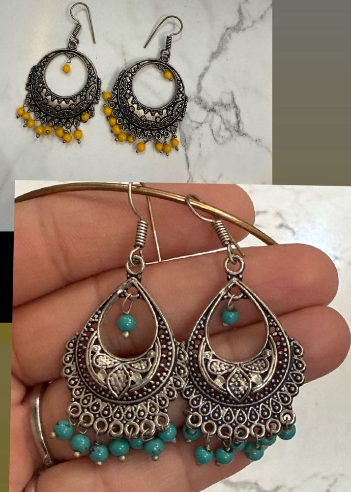 Combo Of 2 Oxidised Earring For Women