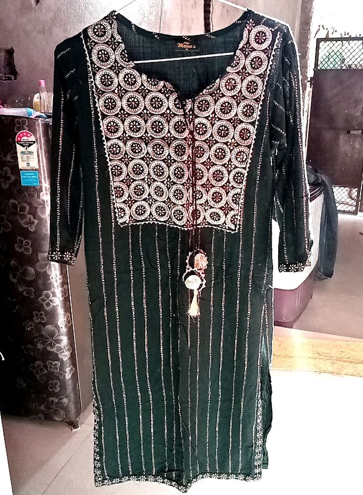 Mehndi Colour Suit Plazo With Dupatta Set