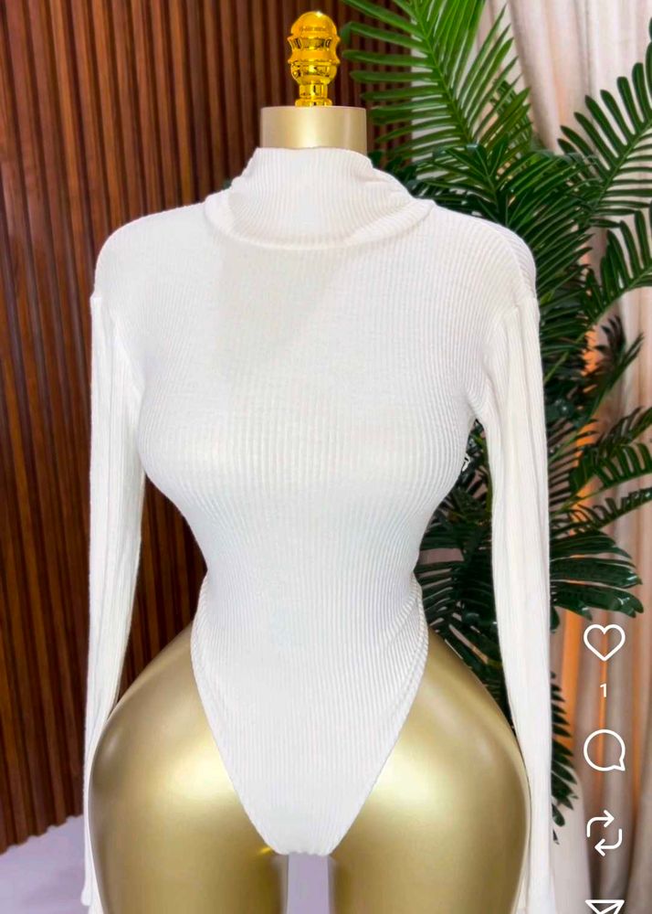 Size Extra S🎁Buy 2 Get 1 Free 🎁White Bodysuit