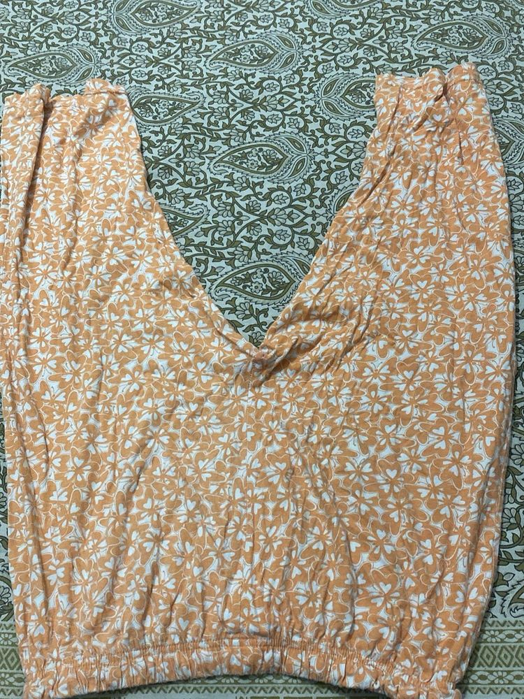 Floral Print Casual Pants