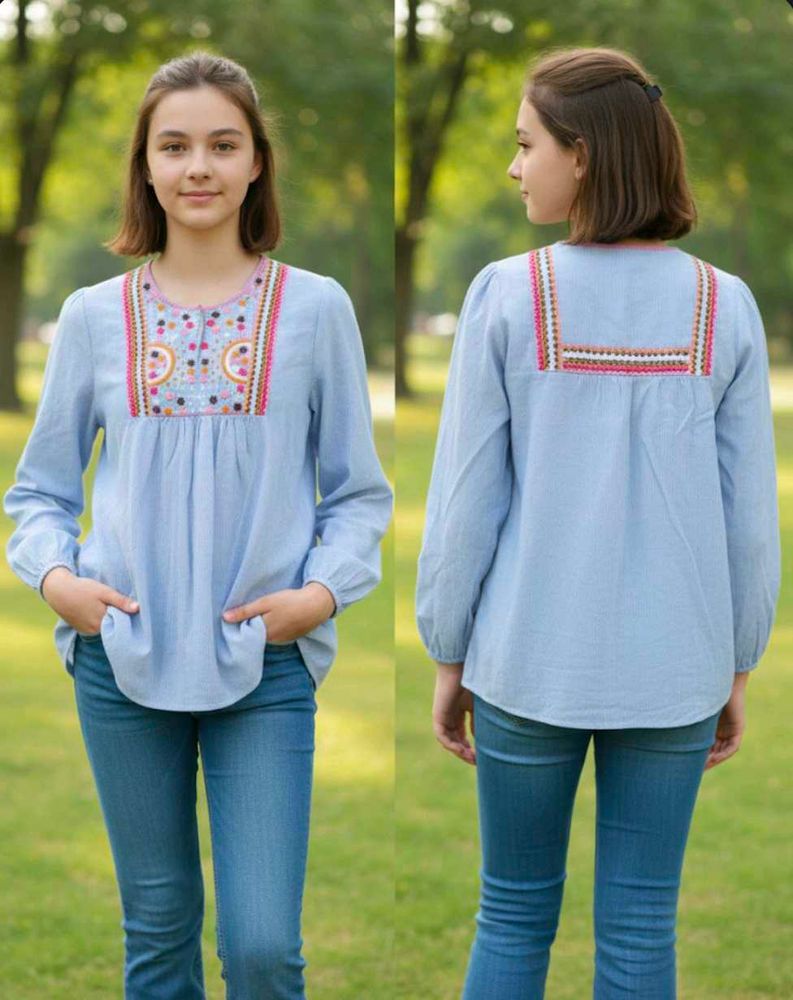 Boho Embroidered Blouse
