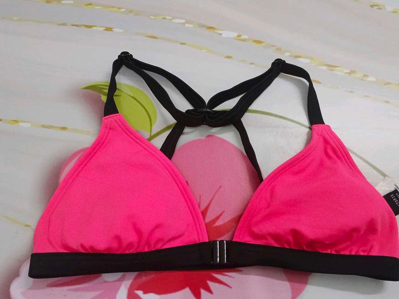 (1100)Pink Sports Bra