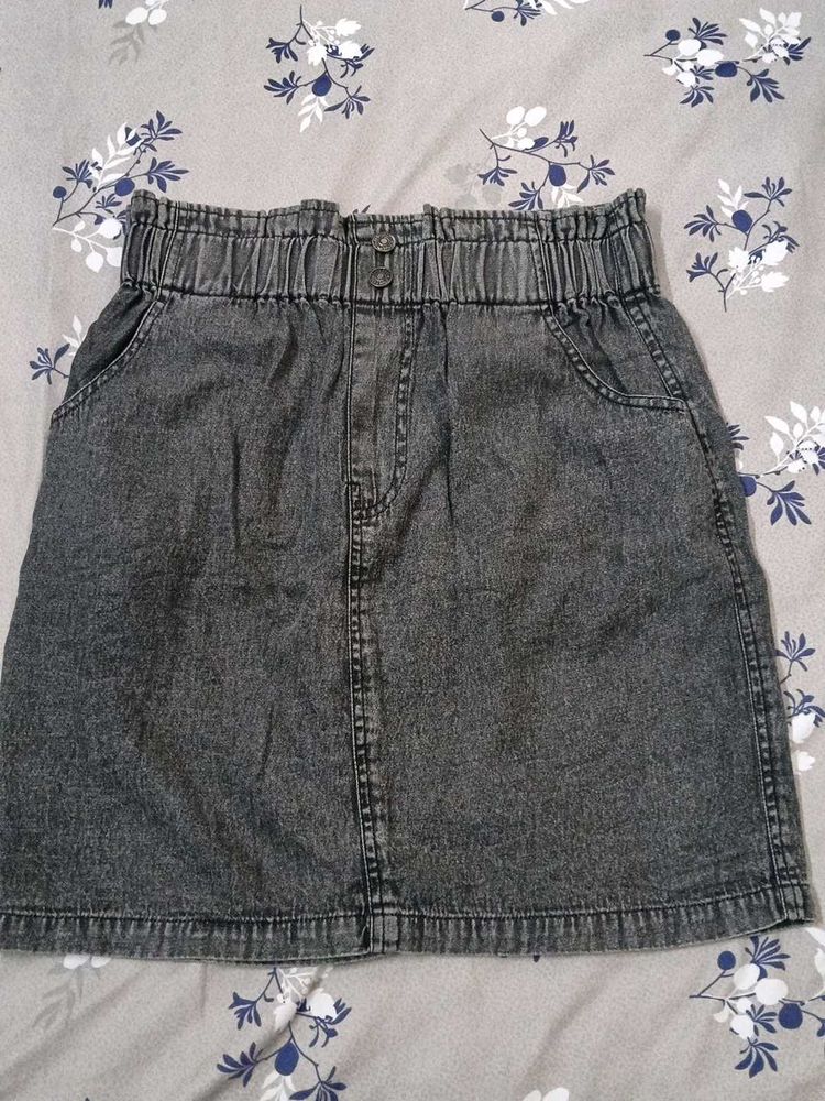 Denim Mini Skirt