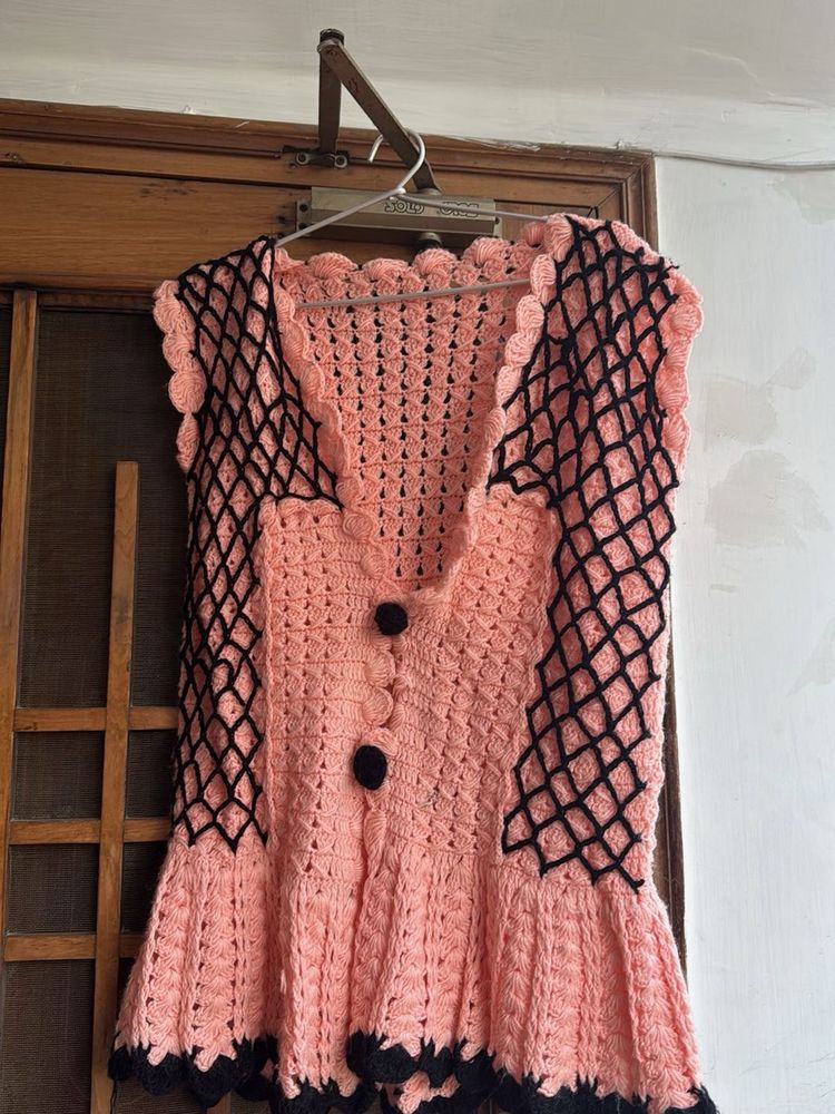 Vintage Crochet Vest Top