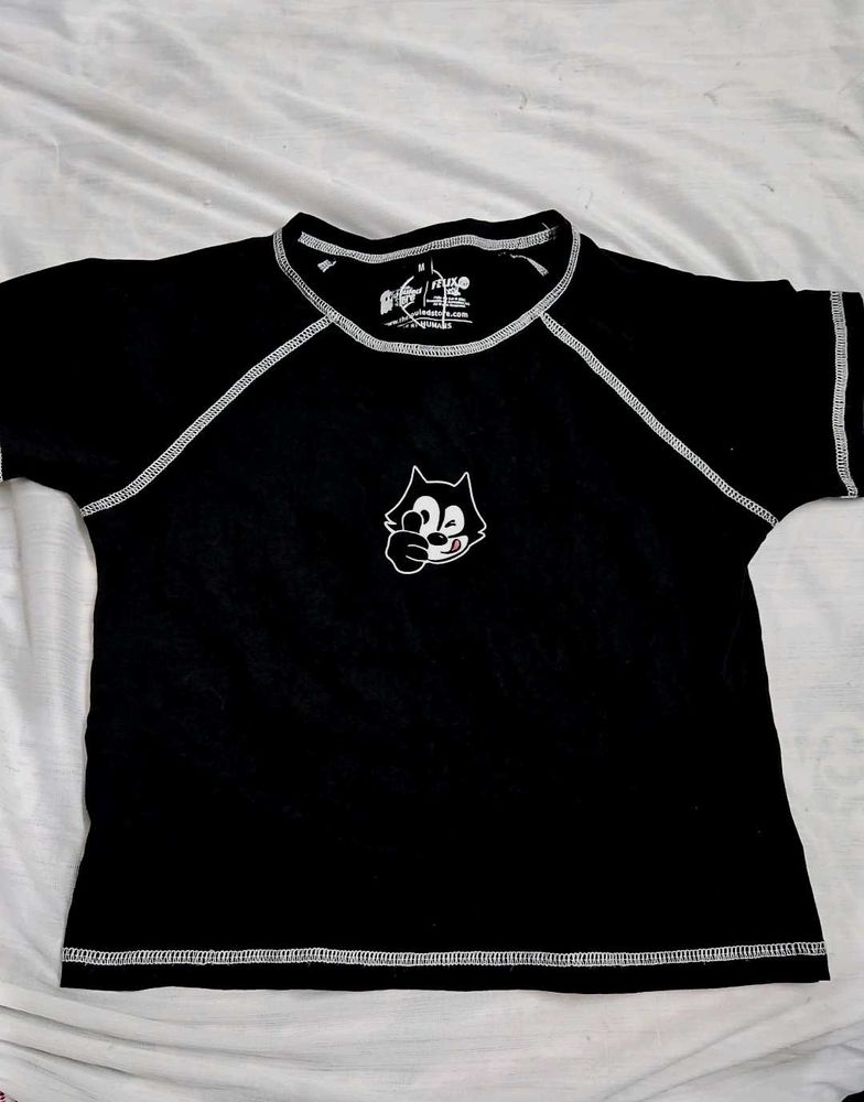 Felix the Cat Black Graphic Tee