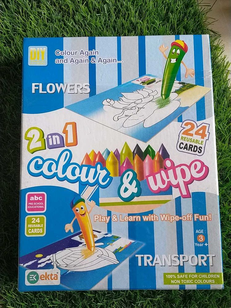 Ektra 2-in-1 Colour &amp; Wipe Educational Toy