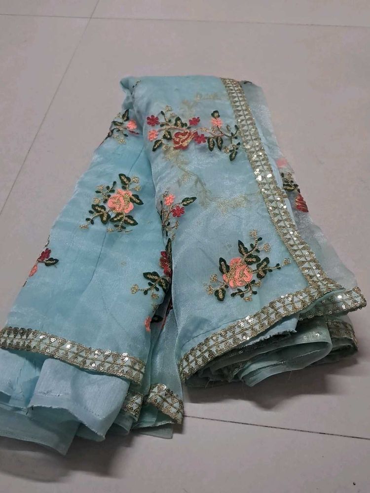 Embroidered Floral Saree