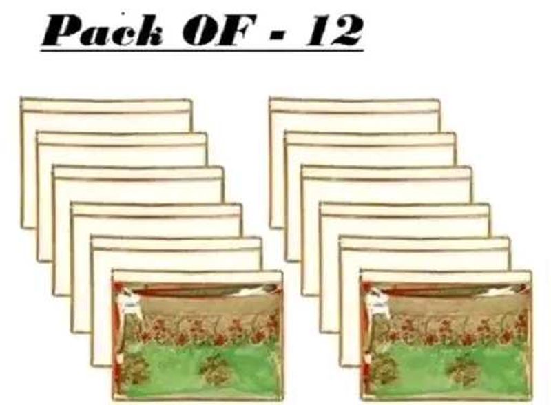 Set of 12 Saree Cover Transparen