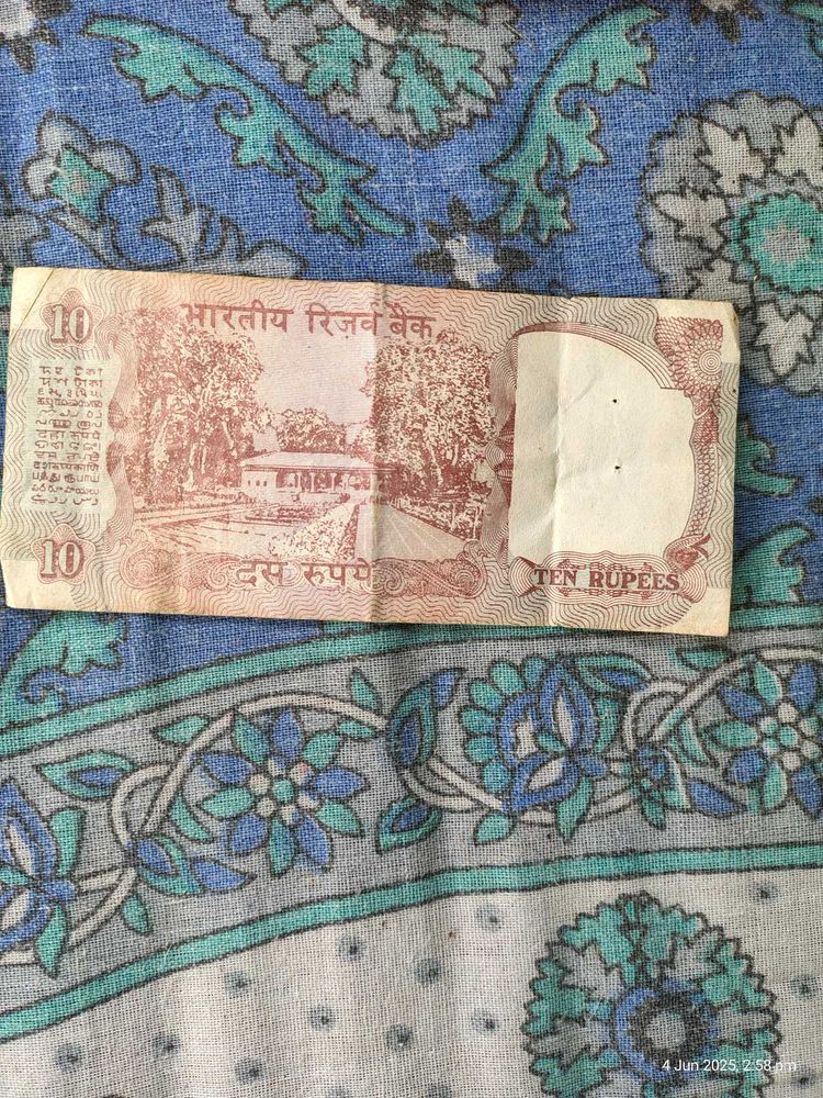 Vintage 10 Rupee Note