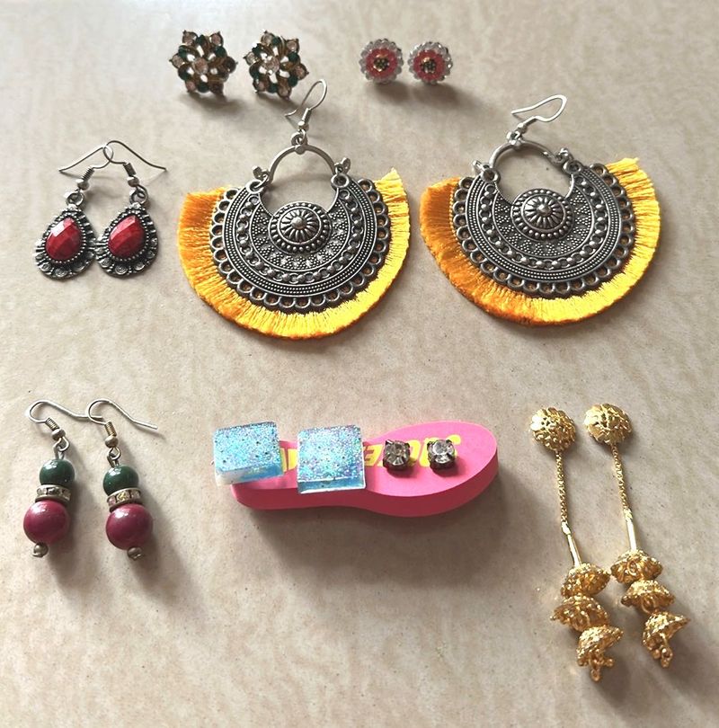 8 Pair Of Earrings