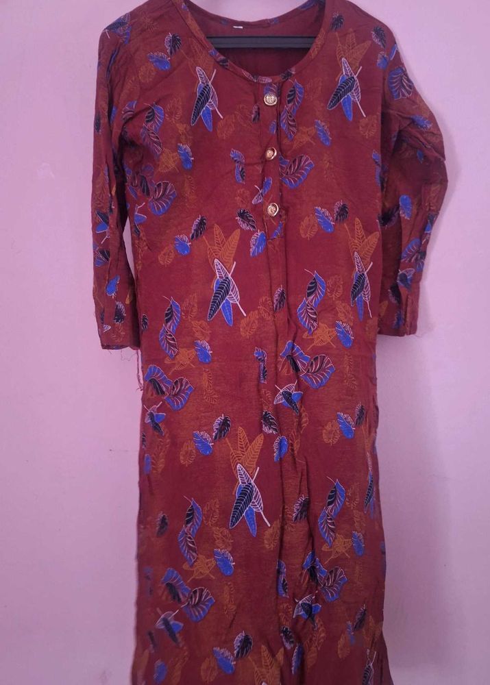 Vintage Batik Print Dress