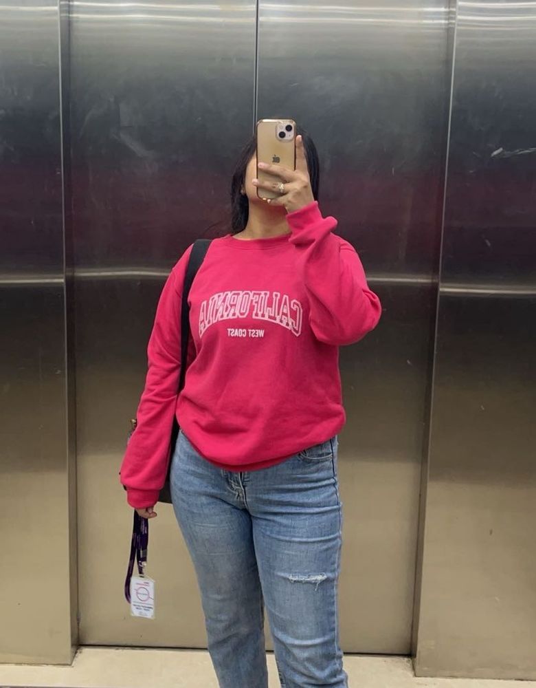 Pink California Graphic Sweatshirt