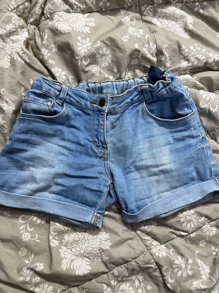 Blue Denim Shorts