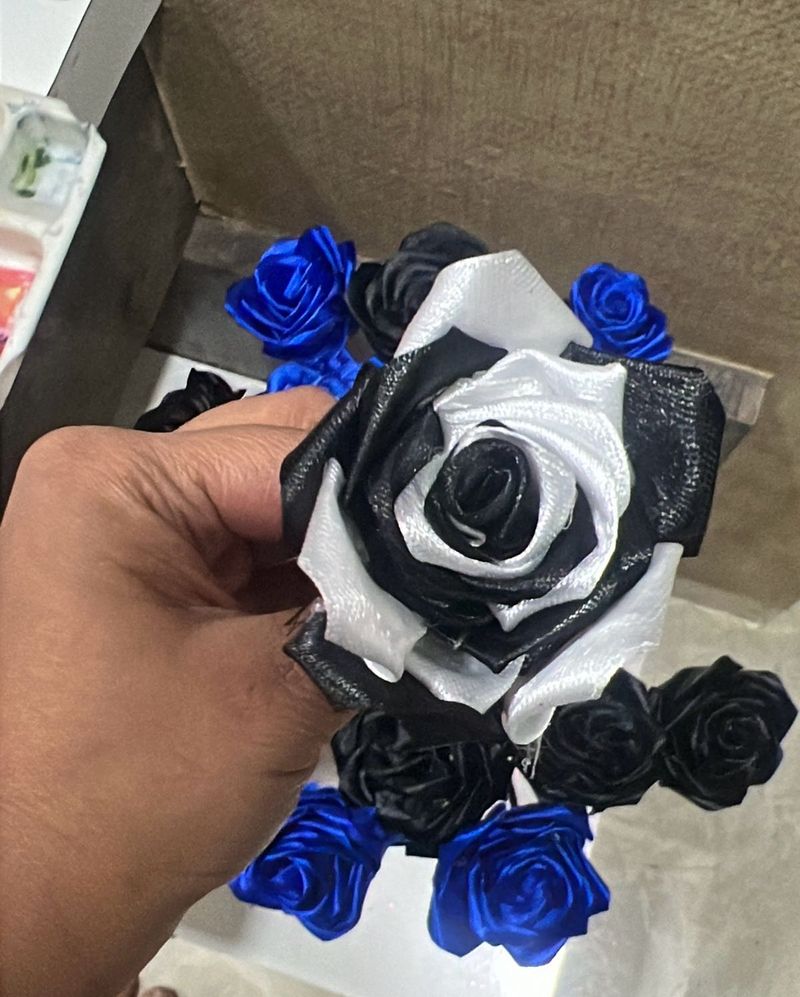 Satin Eternal Rose Handmade