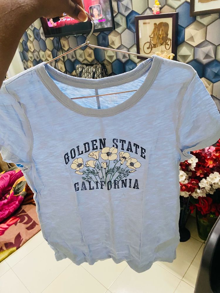 Blue 'Golden State' Graphic Tee