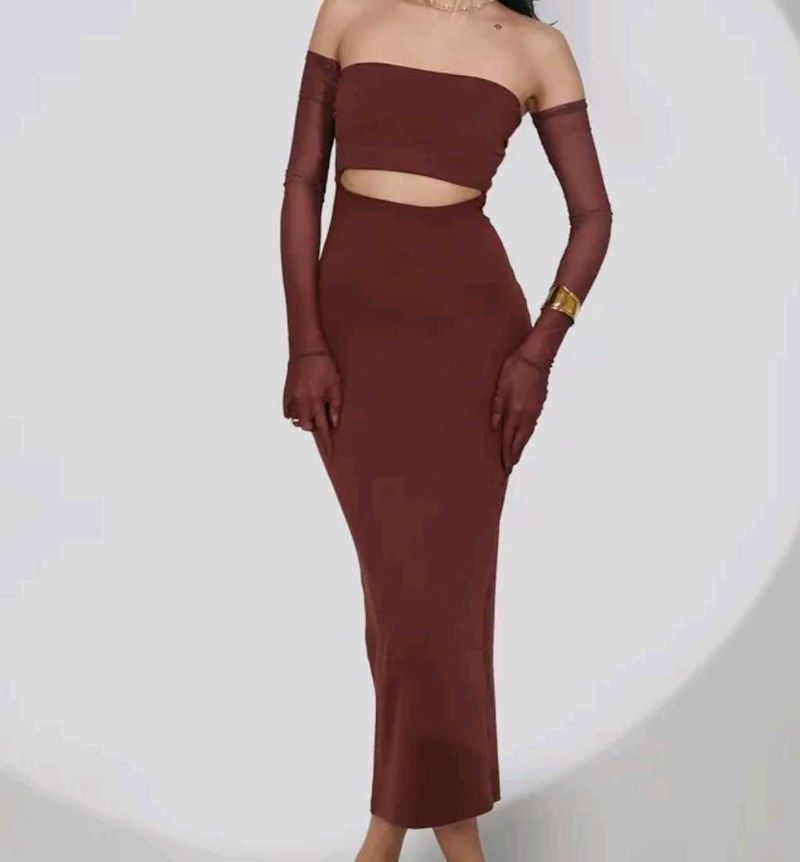 Chic Cutout Midi Dress