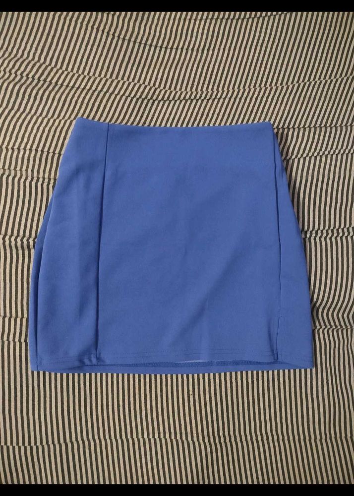 Blue Mini Skirt