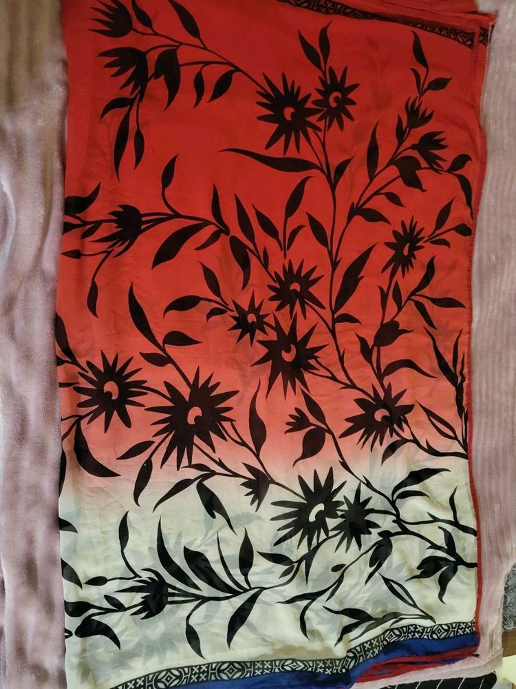 🔥 Sale 🔥 Stylish Red Saree