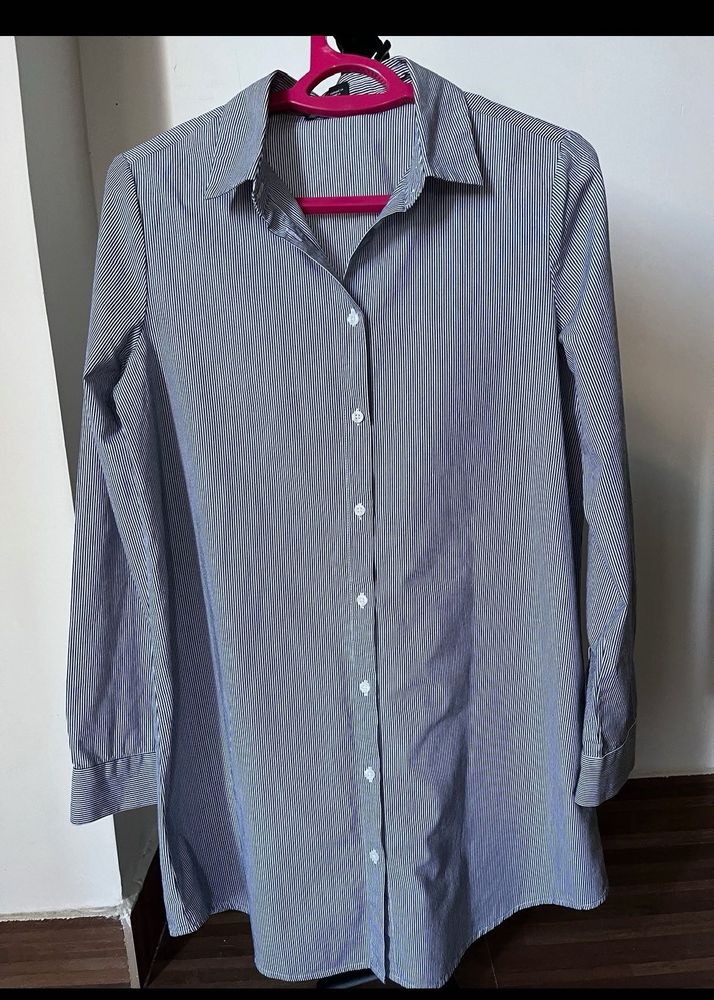 Forever 21 Striped Button Down Shirt
