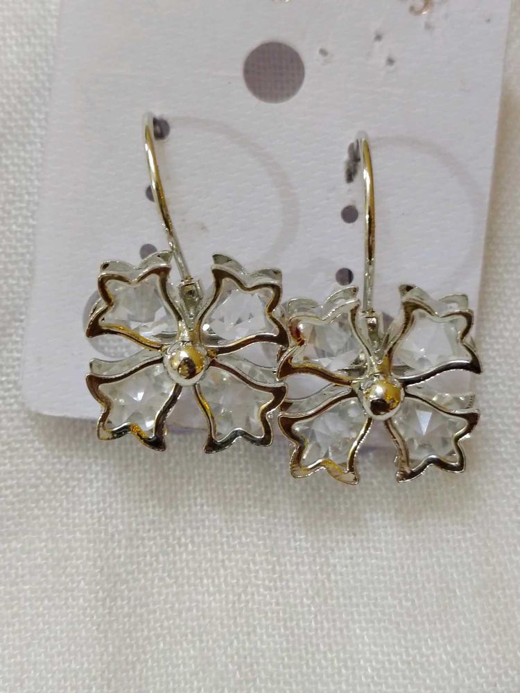 Flower Crystal Earrings