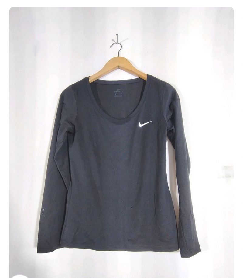 Dri Fit Active Wear Black Top (Nike Logo)